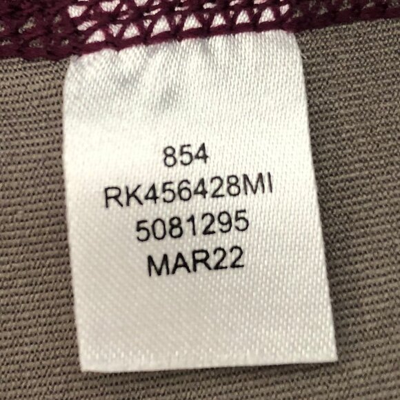 Z by Zella The Daily Hi Waisted 2 Side Pockets 7/8 Leggings Burg + Gray Sz S NWT - Picture 14 of 15